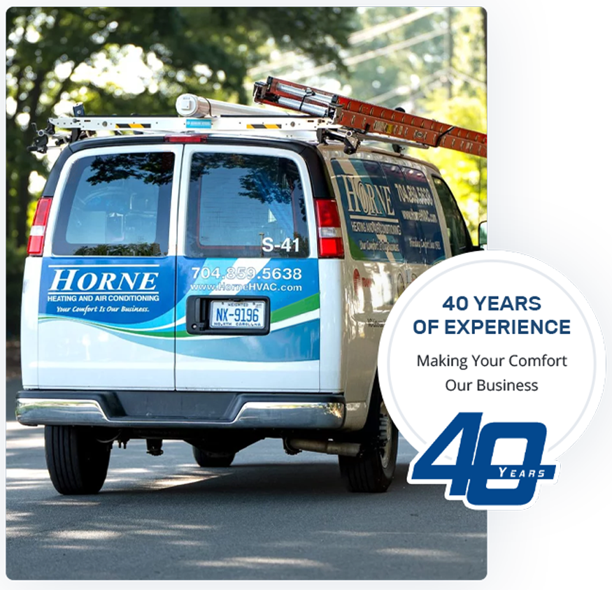 Horne HVAC Charlotte service vehicle Charlotte, NC